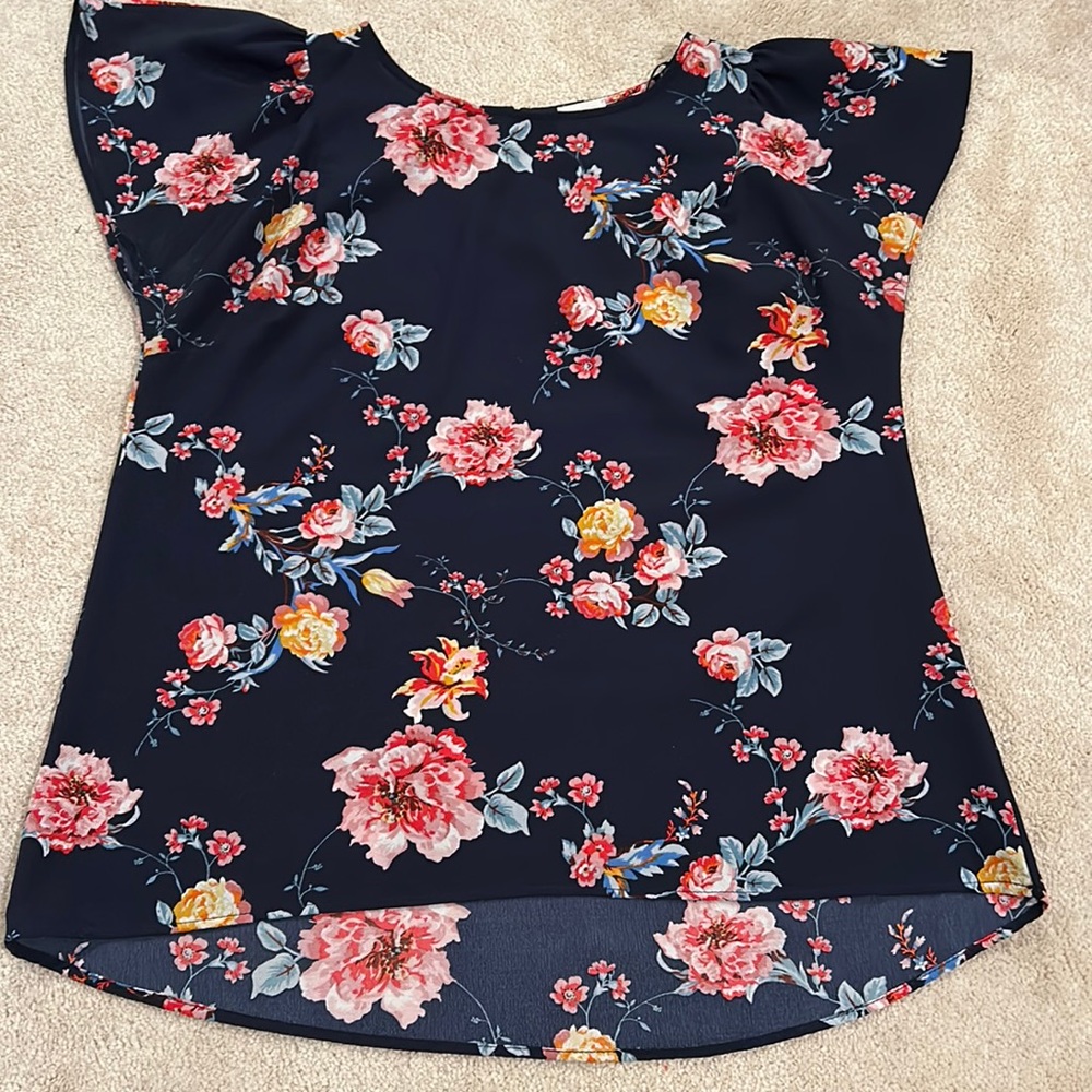 DownEast Floral Blouse